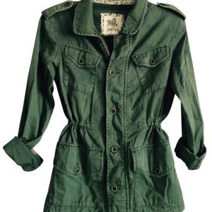 Black Poppy Military Jacket